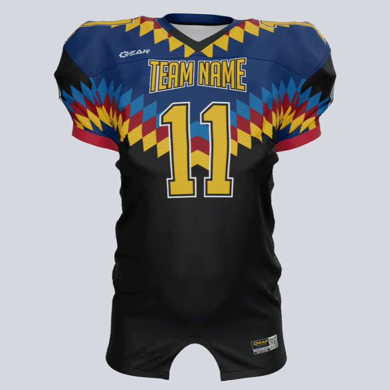 Load image into Gallery viewer, Custom America Fitted Football Jersey
