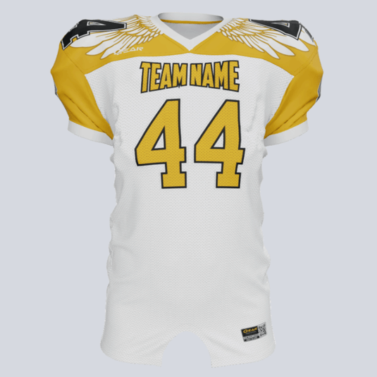 Custom Eagle Wings Fitted Football Jersey