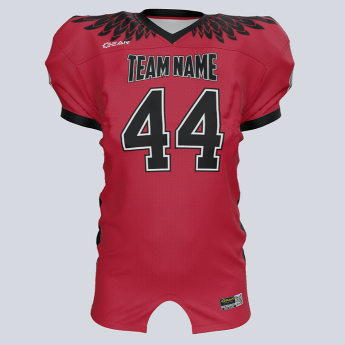 Custom Raptor Wings Fitted Football Jersey