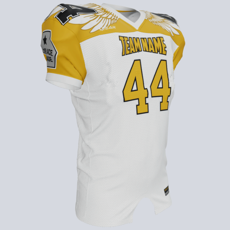 Load image into Gallery viewer, Custom Eagle Wings Fitted Football Jersey
