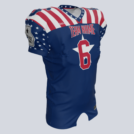 Custom Lone Star Fitted Football Jersey