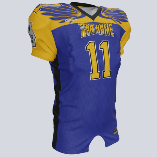 Custom Speed Wings Fitted Football Jersey