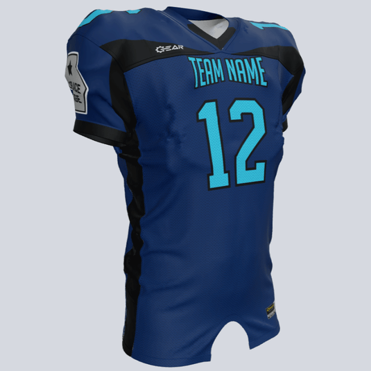 Custom Stream Fitted Football Jersey