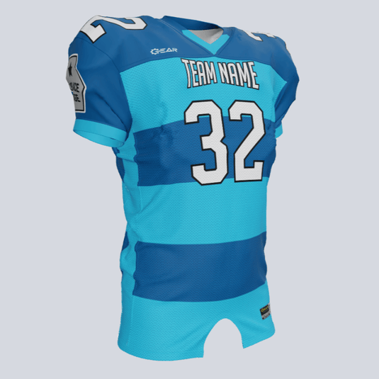Custom Stripes Fitted Football Jersey