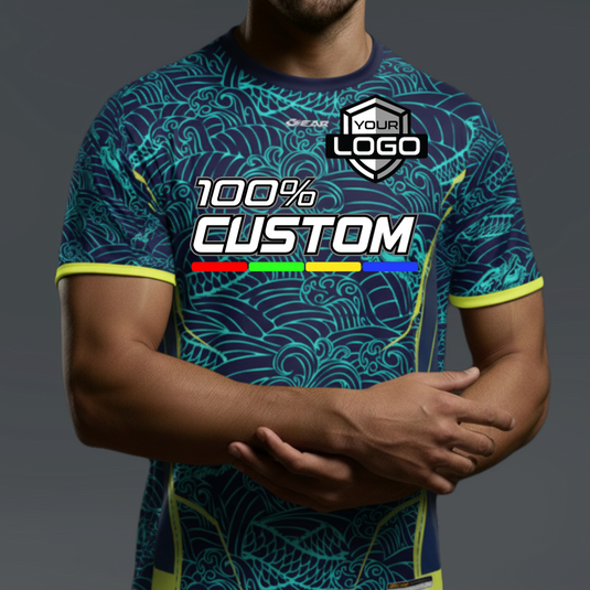 Custom Team Water Dragon Jersey
