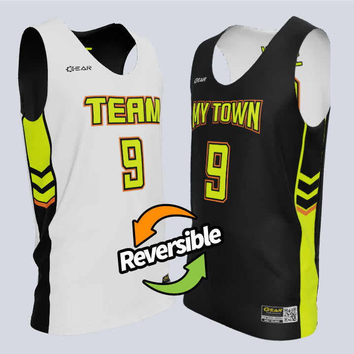 Load image into Gallery viewer, Reversible Single Ply Cutter Basketball Jersey
