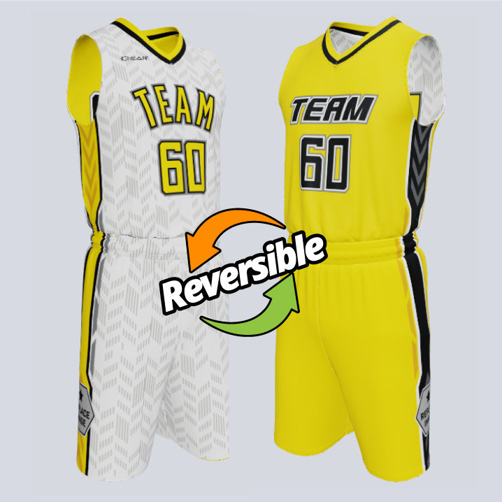Load image into Gallery viewer, Custom Reversible Double Ply Basketball Cyborg Uniform
