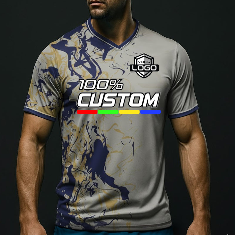 Load image into Gallery viewer, Custom Darkness Premium V-Neck Jersey
