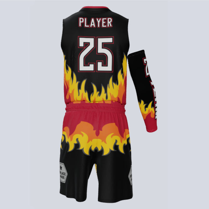 Load image into Gallery viewer, Custom Basketball Fire Uniform
