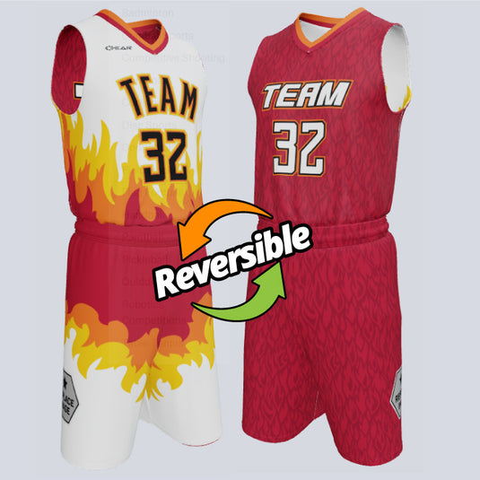 Black Crack Personalized Basketball Jerseys and Shorts | YoungSpeeds Womens
