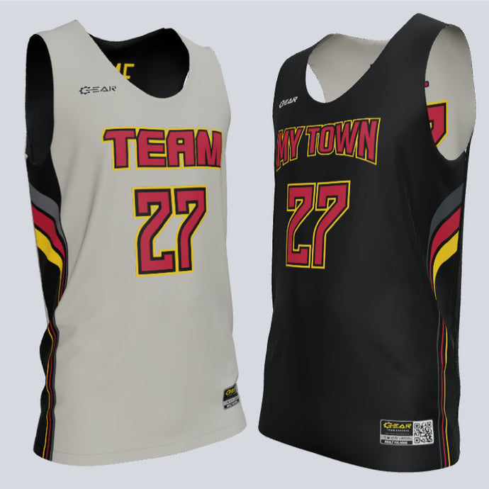 Reversible Single Ply Flare Basketball Jersey