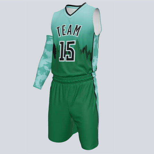 Custom Basketball Forest Uniform