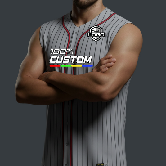 Full Button Baseball Core Custom Sleeveless Jersey