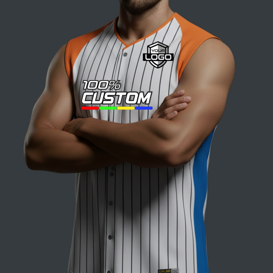 Full Button Baseball Legend Custom Sleeveless Jersey