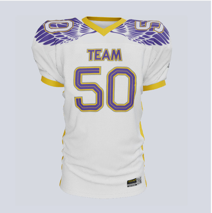 Load image into Gallery viewer, Custom Hawk Wing Loose-Fit Football Jersey
