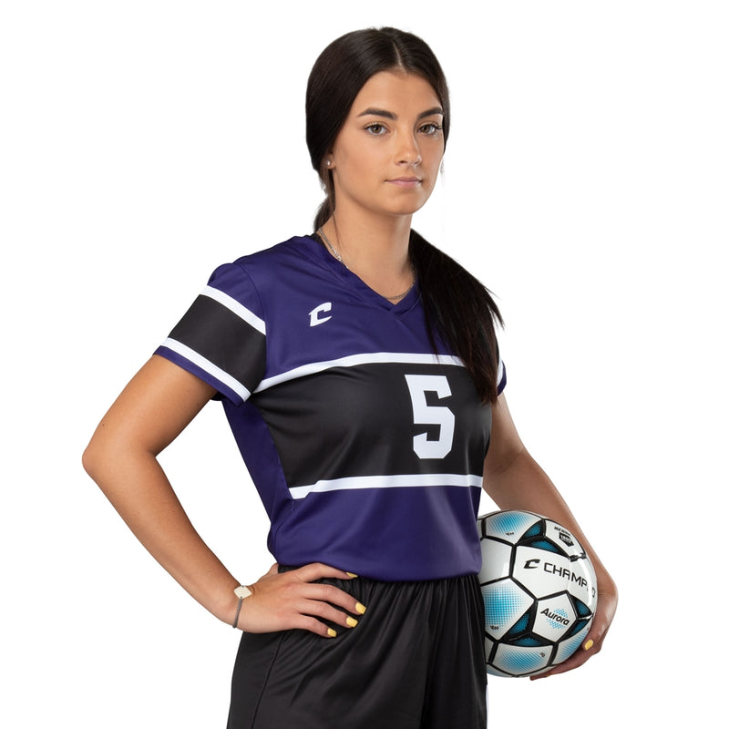 Load image into Gallery viewer, Track Ladies Lacrosse Cap Sleeve Jersey
