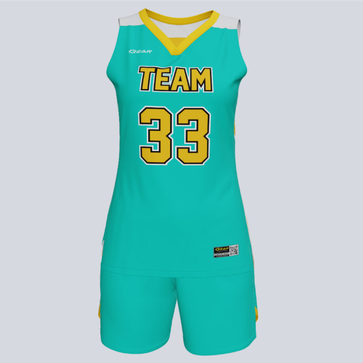 Load image into Gallery viewer, Custom Ladies Basketball Premium Haze Uniform
