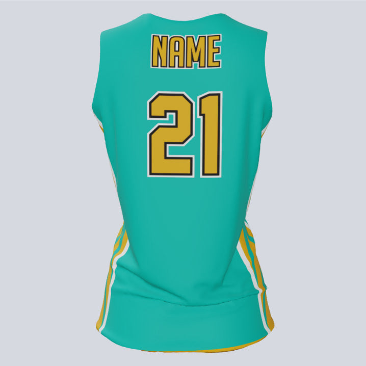 Load image into Gallery viewer, Reversible Single Ply Ladies Jump Basketball Jersey
