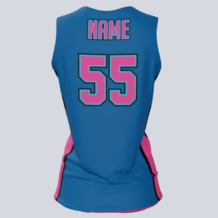Load image into Gallery viewer, Reversible Single Ply Ladies Queen Basketball Jersey
