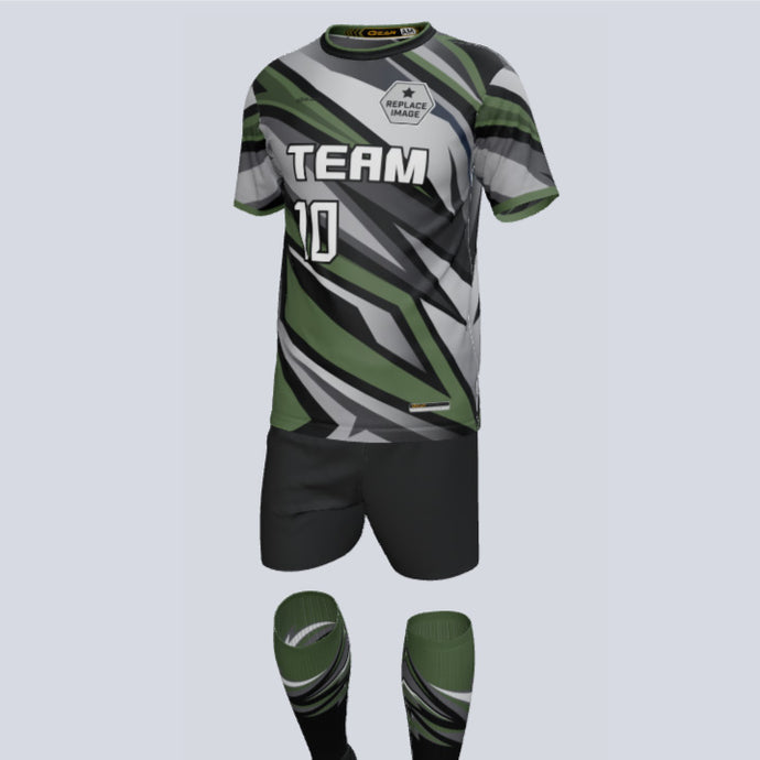 Premium Lightning Custom Soccer Uniform w/Custom Socks