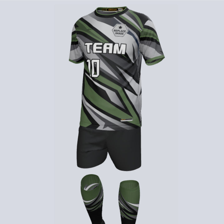 Load image into Gallery viewer, Premium Lightning Custom Soccer Uniform w/Custom Socks
