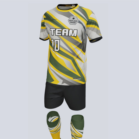 Premium Lightning Custom Soccer Uniform w/Custom Socks