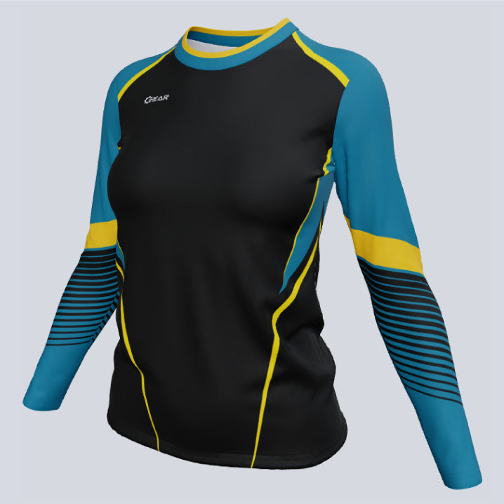 Load image into Gallery viewer, Ladies ECO Long Sleeve Crew Mystic Jersey
