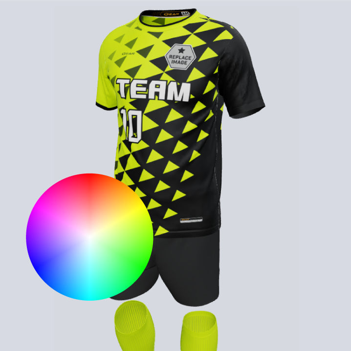 Load image into Gallery viewer, Premium Nacho Custom Soccer Uniform w/Custom Socks

