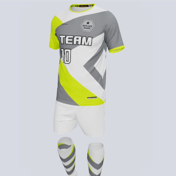 Load image into Gallery viewer, Premium Nitro Custom Soccer Uniform w/Custom Socks
