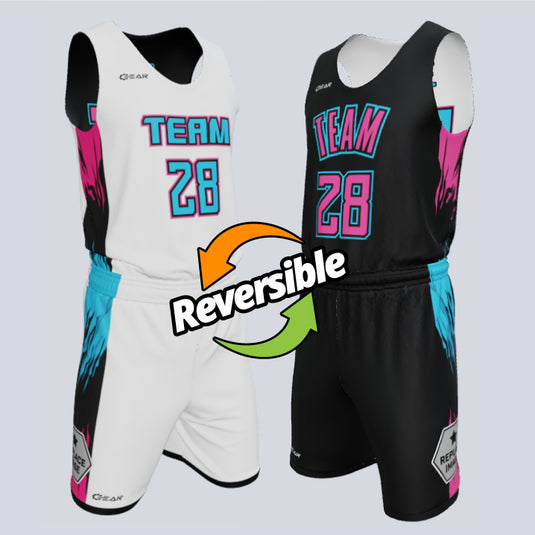 Custom Reversible Single-Ply Basketball Nitro Uniform