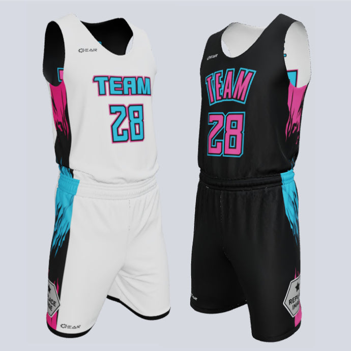 Custom Reversible Single-Ply Basketball Nitro Uniform