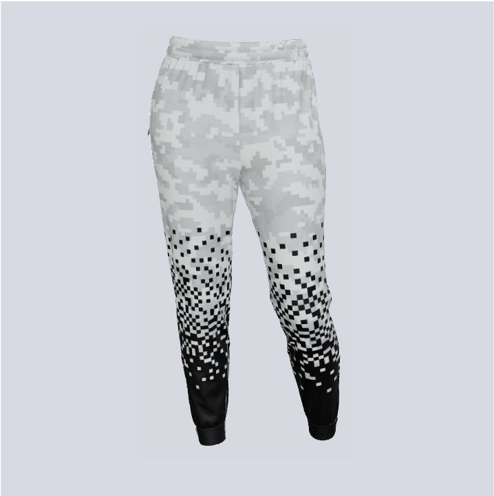 Load image into Gallery viewer, Custom Pixel-Fade Ladies Track Pant w/Ankle Zips
