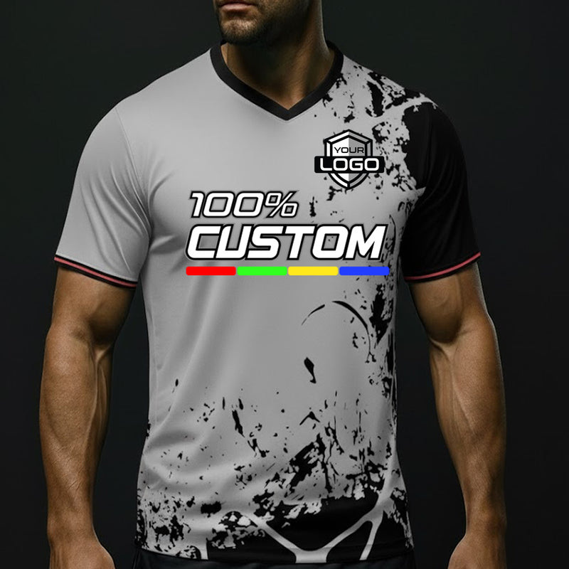 Load image into Gallery viewer, Custom Racer Premium V-Neck Jersey

