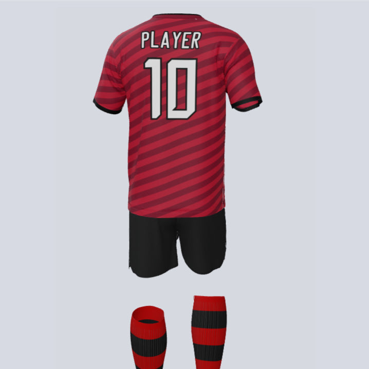 Load image into Gallery viewer, Quick-Turn Sabre Custom Soccer Uniform w/Socks
