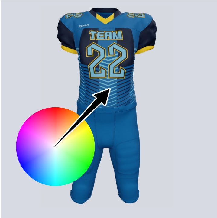 Custom Shield Football Uniform | Custom Football Uniforms | XS to 3XL | Moisture-Wicking Fabric