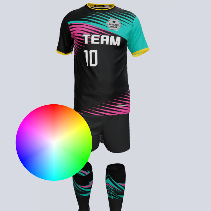 Load image into Gallery viewer, Premium Slash Custom Soccer Uniform w/Custom Socks
