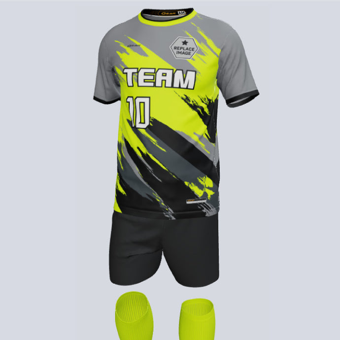 Premium Smear Custom Soccer Uniform w/Custom Socks