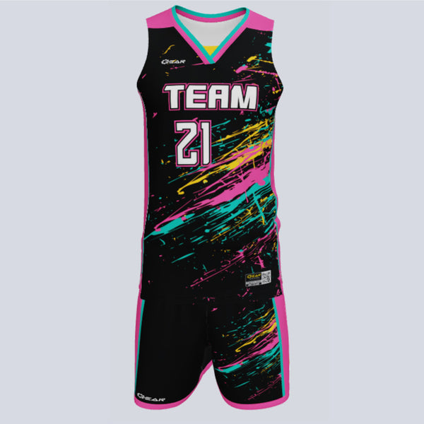 Custom Basketball Premium Splash Uniform | Custom Basketball Kits | XS to 3XL | Dri-FIT Technology