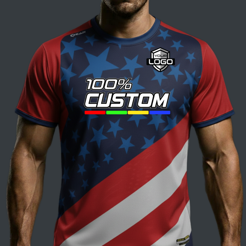 Load image into Gallery viewer, Stars and Stripes Custom USA Jersey
