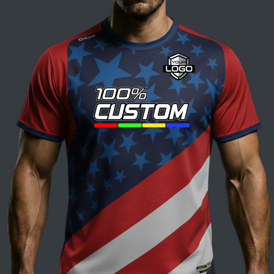 Stars and Stripes Custom USA Jersey