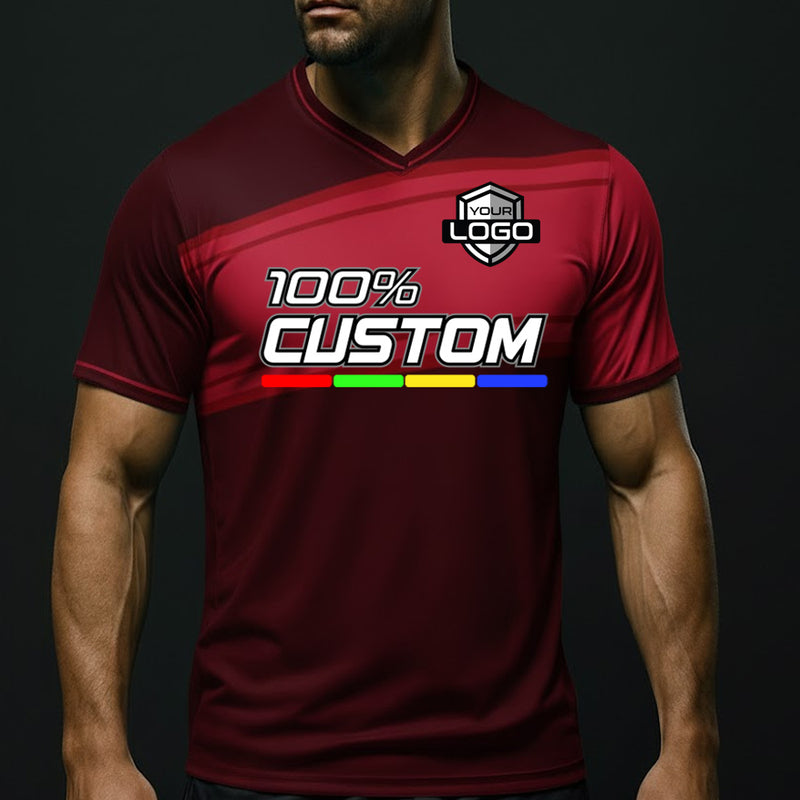 Load image into Gallery viewer, Custom Strip Premium V-Neck Jersey

