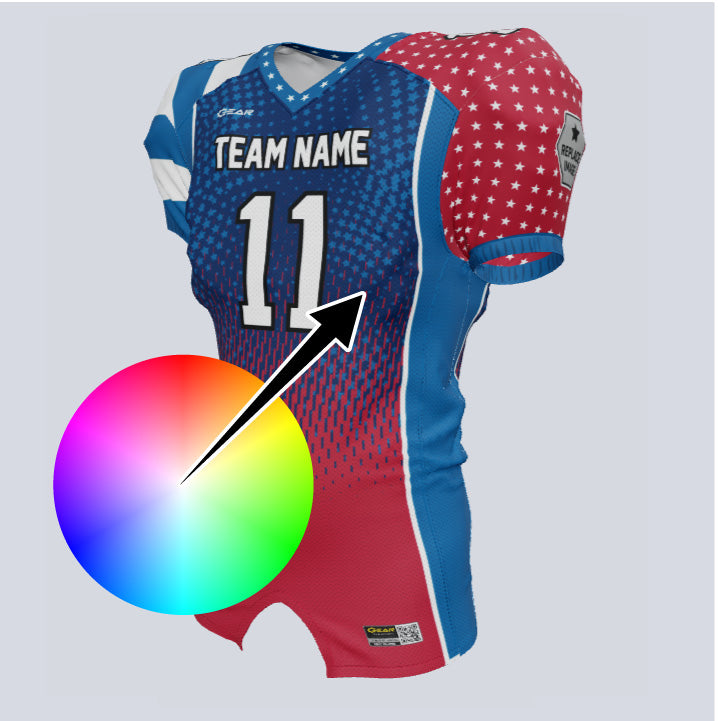 Load image into Gallery viewer, Custom Team America Premium Football Jersey

