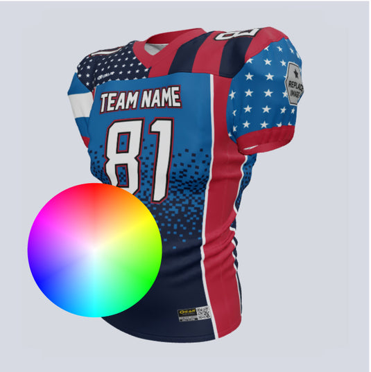 Custom Team America Flex Football Jersey