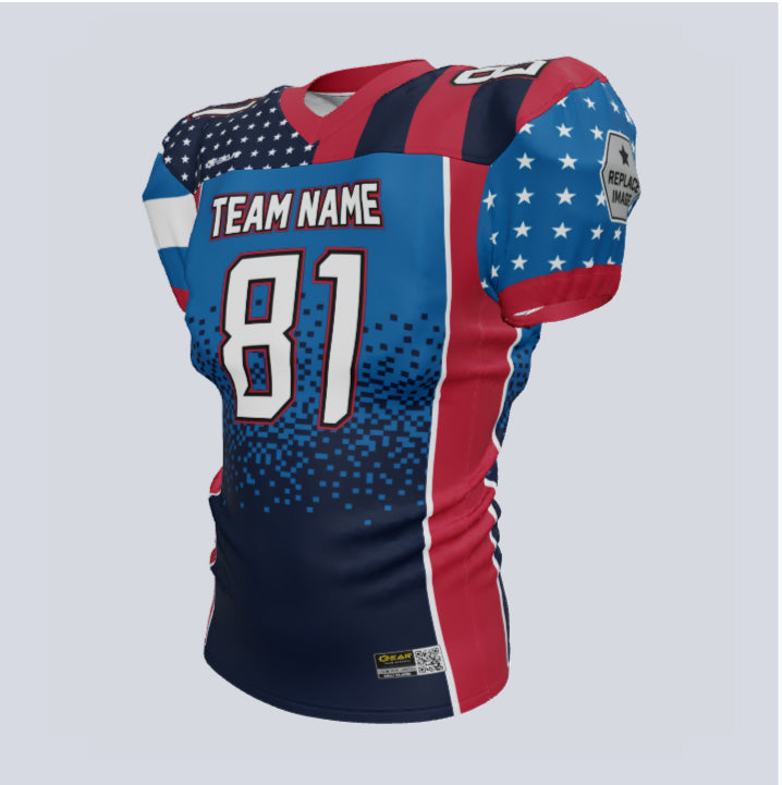Load image into Gallery viewer, Custom Team America Flex Football Jersey
