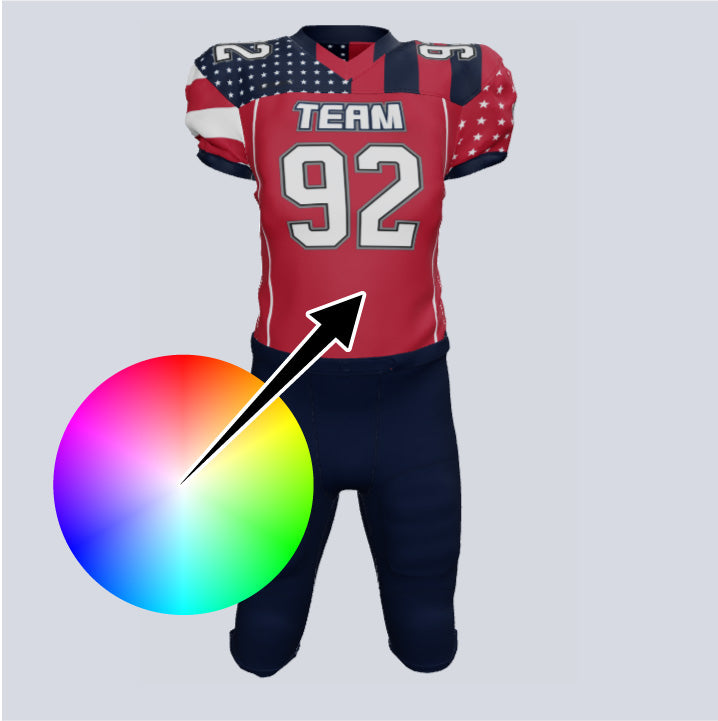 Load image into Gallery viewer, Custom Team America Football Uniform
