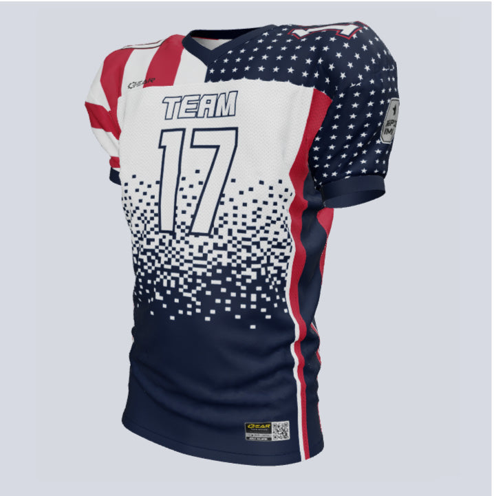 Load image into Gallery viewer, Custom Team America Loose-Fit Football Jersey
