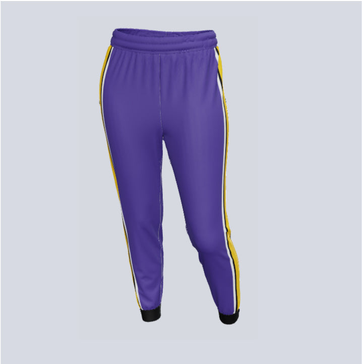 Load image into Gallery viewer, Custom Thin Stripe Ladies Track Pant w/Ankle Zips
