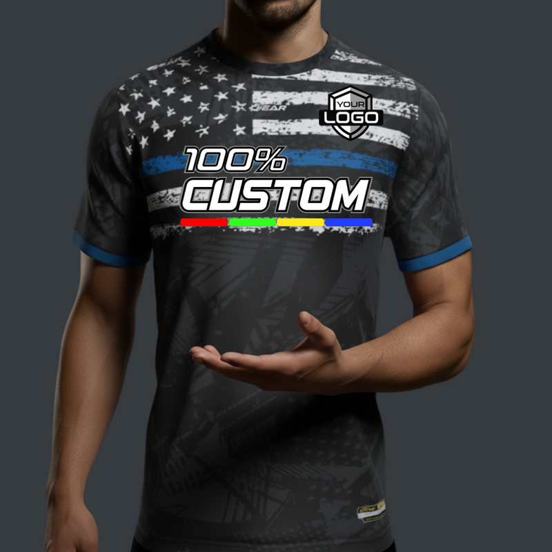 Load image into Gallery viewer, Thin Blue Line 2 Custom USA Jersey

