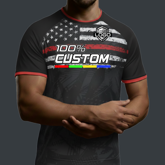 Thin Red Line 2 Custom USA Jersey