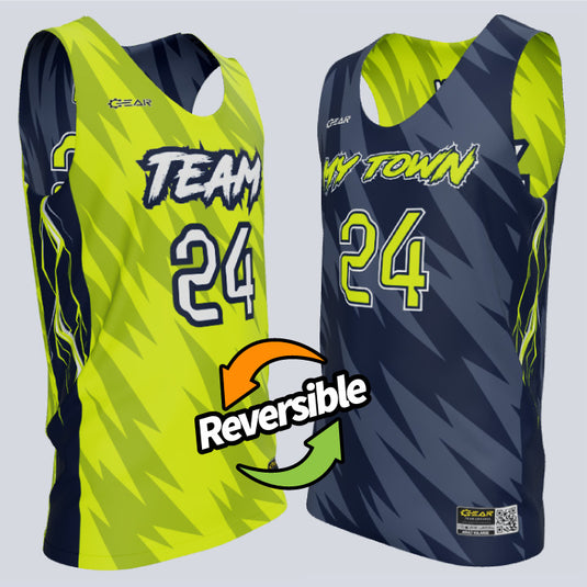 Reversible Single Ply Thunder Basketball Jersey